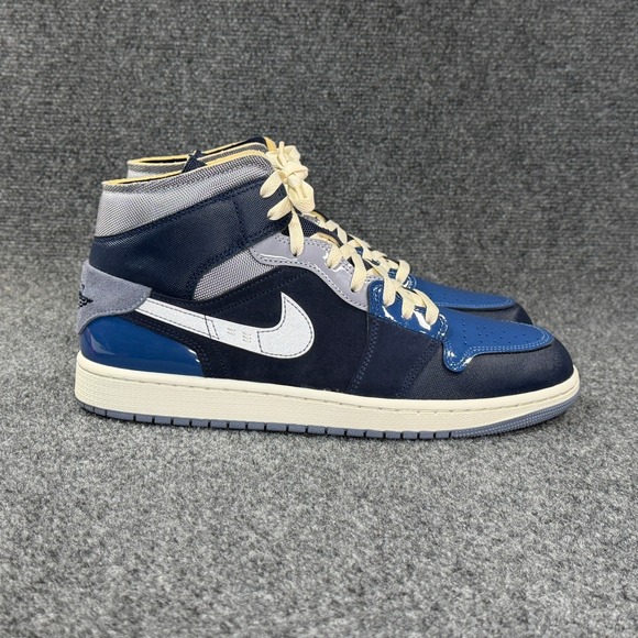 Jordan 1 Mid SE Craft Shoes Men\'s 11.5 Obsidian French Blue Ashen Slate White main image 8